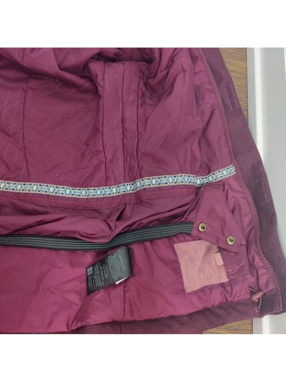 Burton Jet Set Maroon Snowboard Ski Jacket DRYRIDE ThermacoreEco Small 0401 - Picture 11 of 15